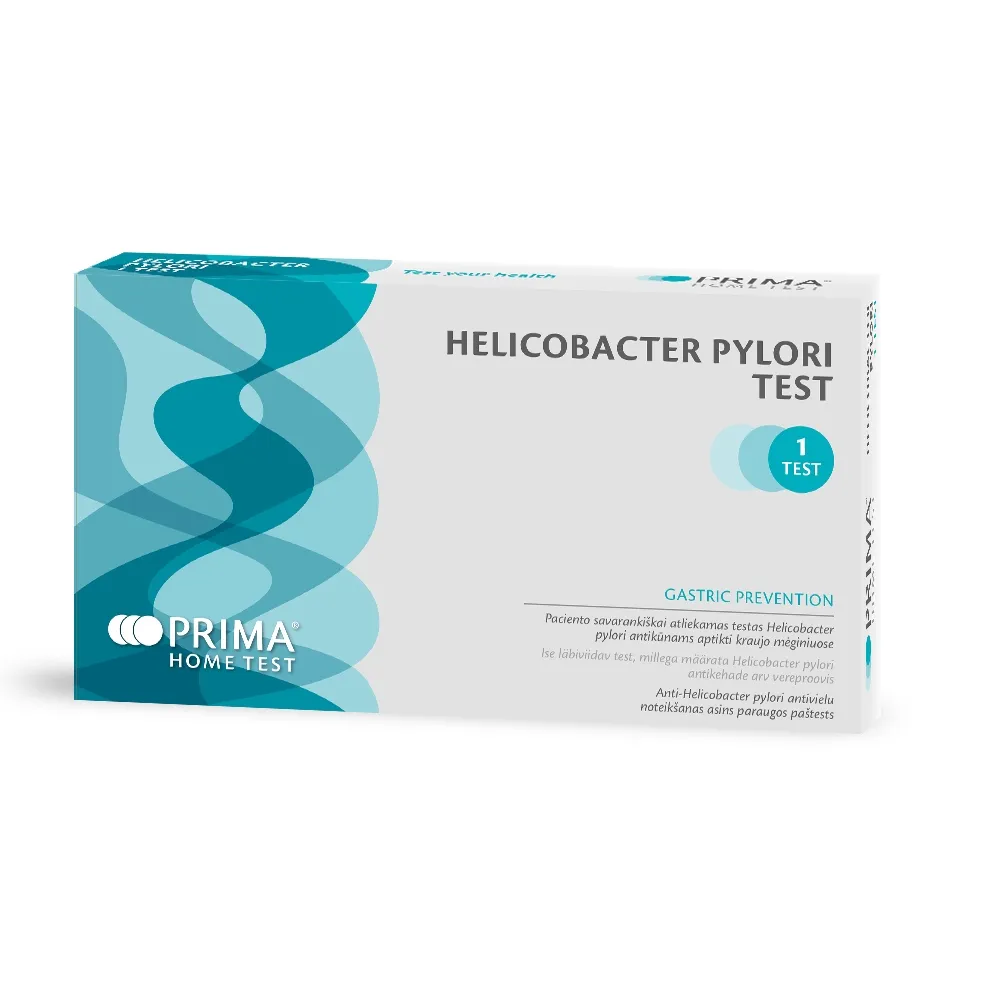 PRIMA® Testas Helicobacter pylori antikūnams aptikti kraujyje, N1 -  
