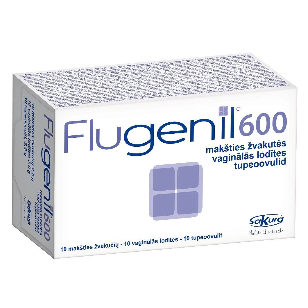 FLUGENIL 600, ovulės nuo makšties kandidozės, N10 -  