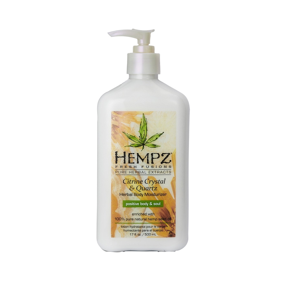HEMPZ drėkinantis kūno kremas CITRINE CRYSTAL & QUARTZ, 500ml -  