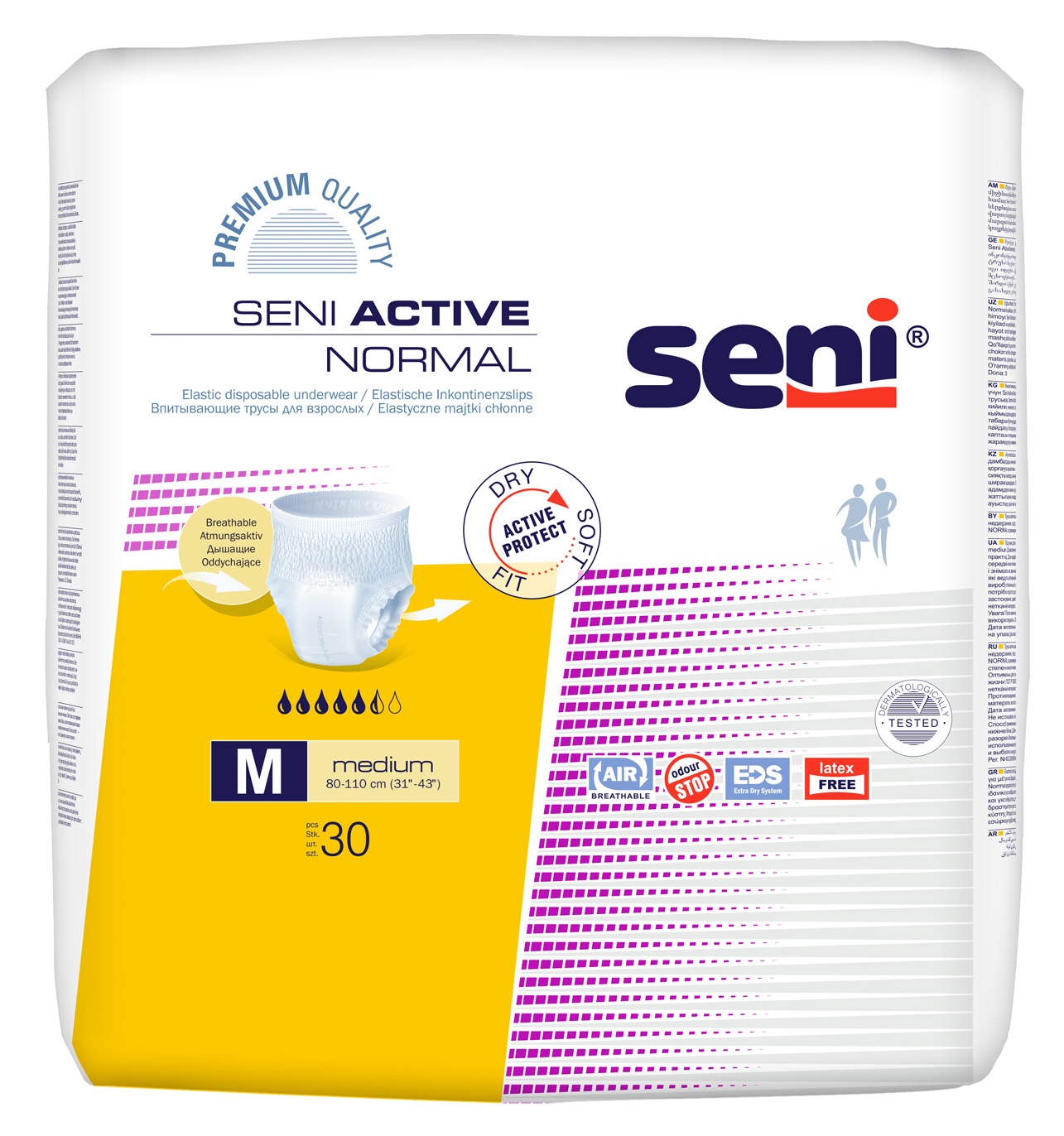 SENI Active Normal M (premium) sausk.-keln. N30 -  