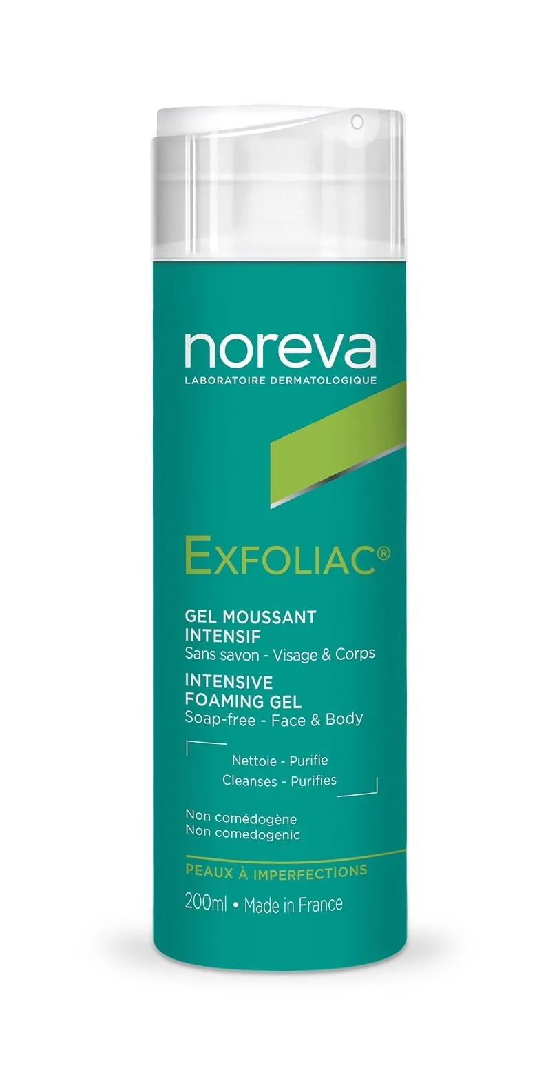 NOREVA intensyvaus poveikio putojantis gelis EXFOLIAC, 200ml -  