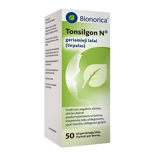 Tonsilgon N geriamieji lašai, tirpalas 50ml -  