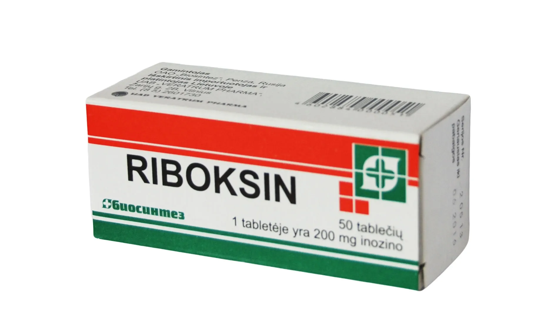 RIBOKSIN 200mg tabletės, N50 -  
