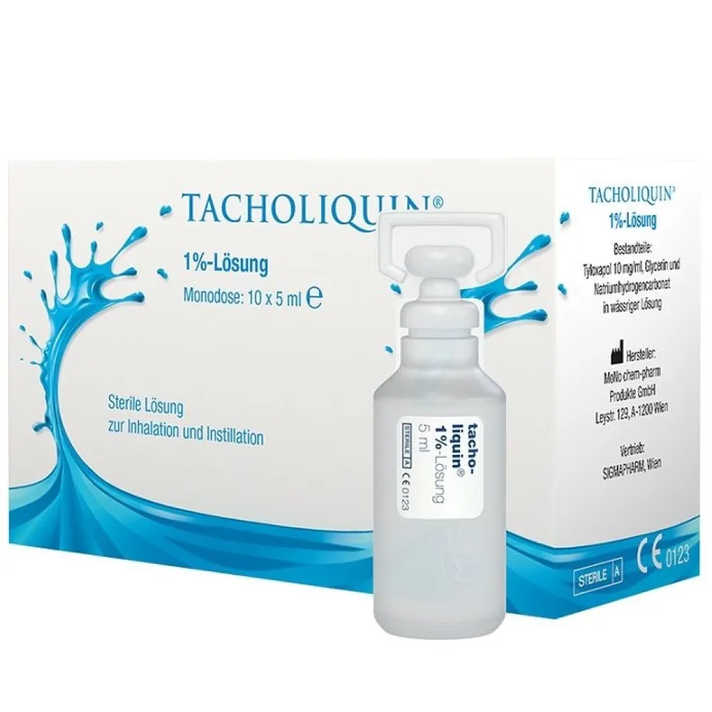 TACHOLIQUIN 1% tirpalas inhaliacijoms, N10 x 5ml -  