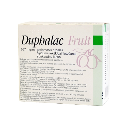 Duphalac Fruit 667mg/ml geriamasis tirpalas 15ml N20 -  