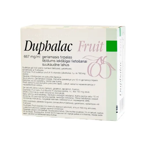 Duphalac Fruit 667mg/ml geriamasis tirpalas 15ml N20 -  
