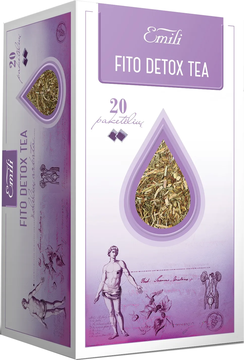 EMILI arbata FITO DETOX TEA, 1,5g x 20vnt -  