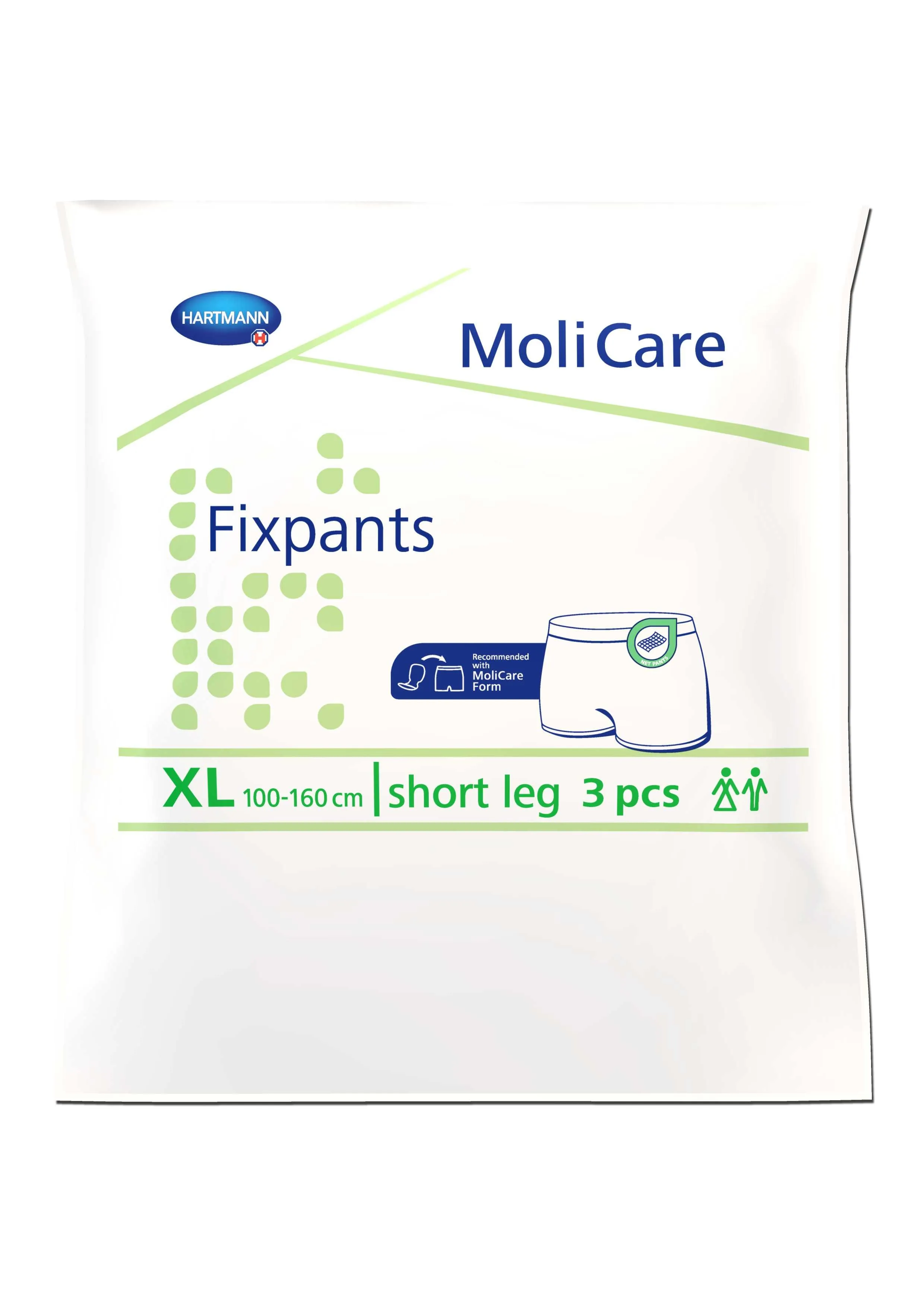 MOLICARE FIXPANTS tinklinės kelnaitės, XL (100-160 cm), 3 vnt. -  
