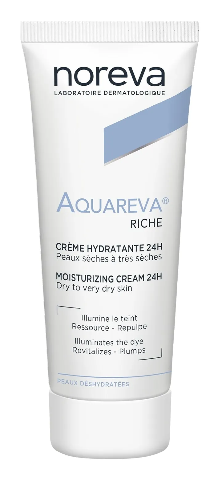 NOREVA riebesnės konsistencijos 24val.drėkinantis kremas AQUAREVA 40ml -  