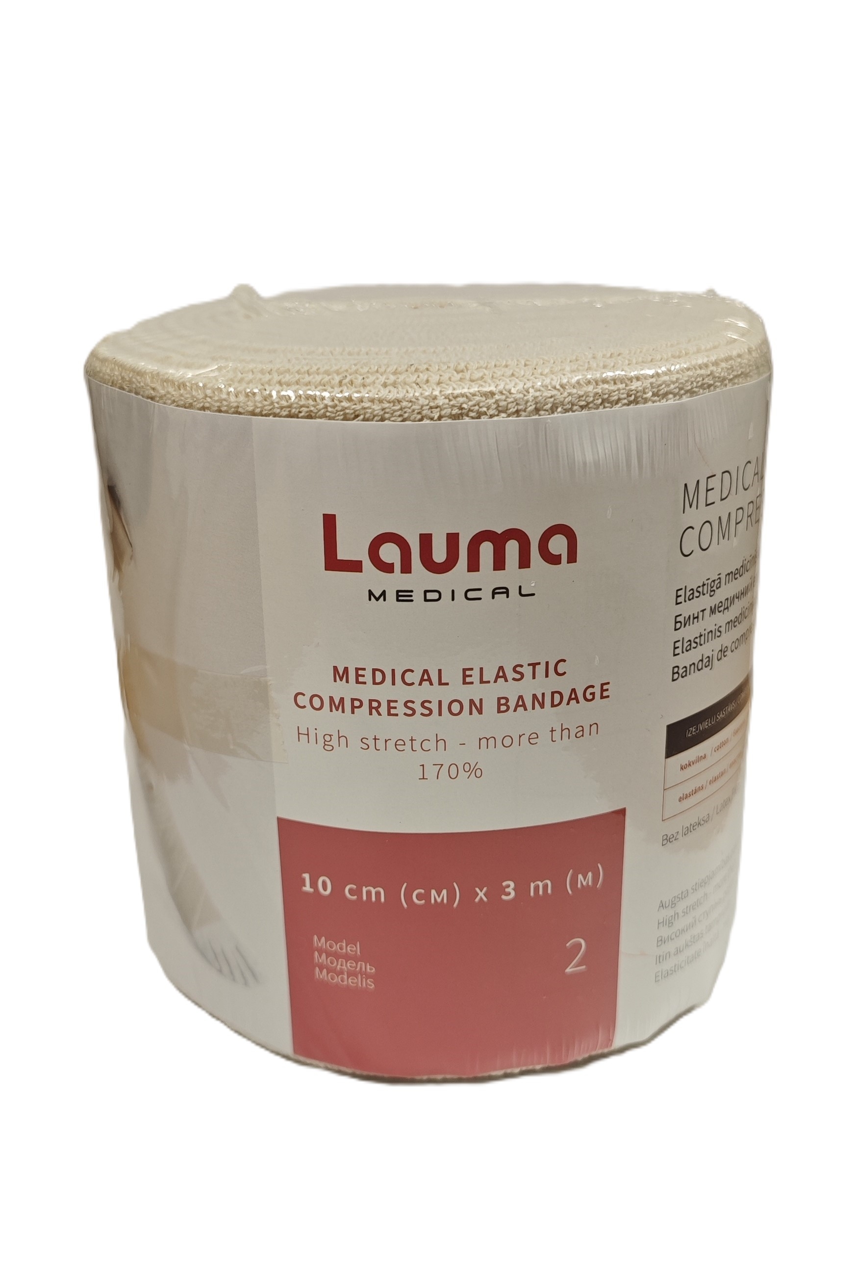 Lauma Medical elastinis tvarstis, 10 cm x 3,0 m -  