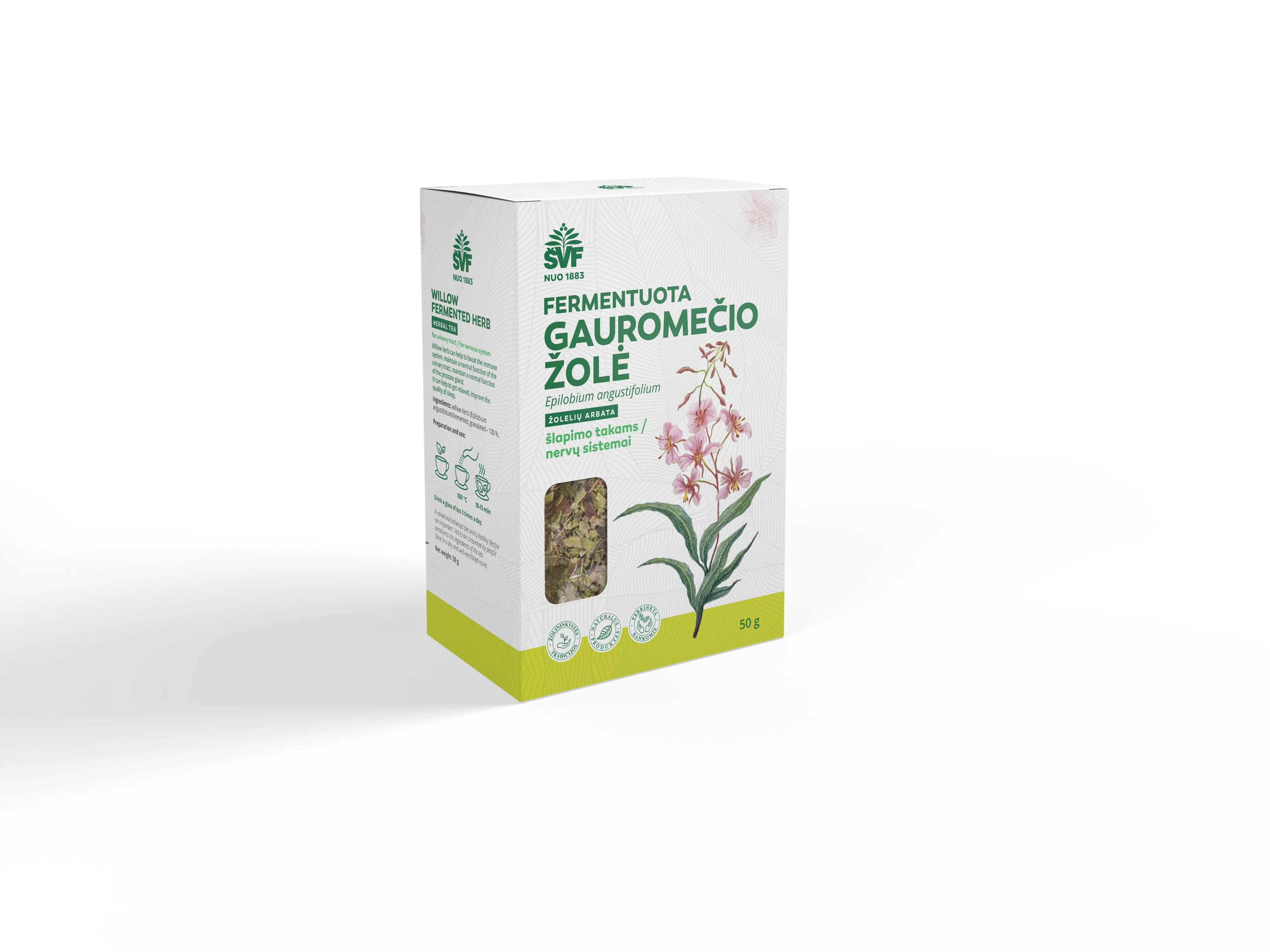 ŠVF žolelių arbata GAUROMEČIO FERMENTUOTA ŽOLĖ, 50g -  