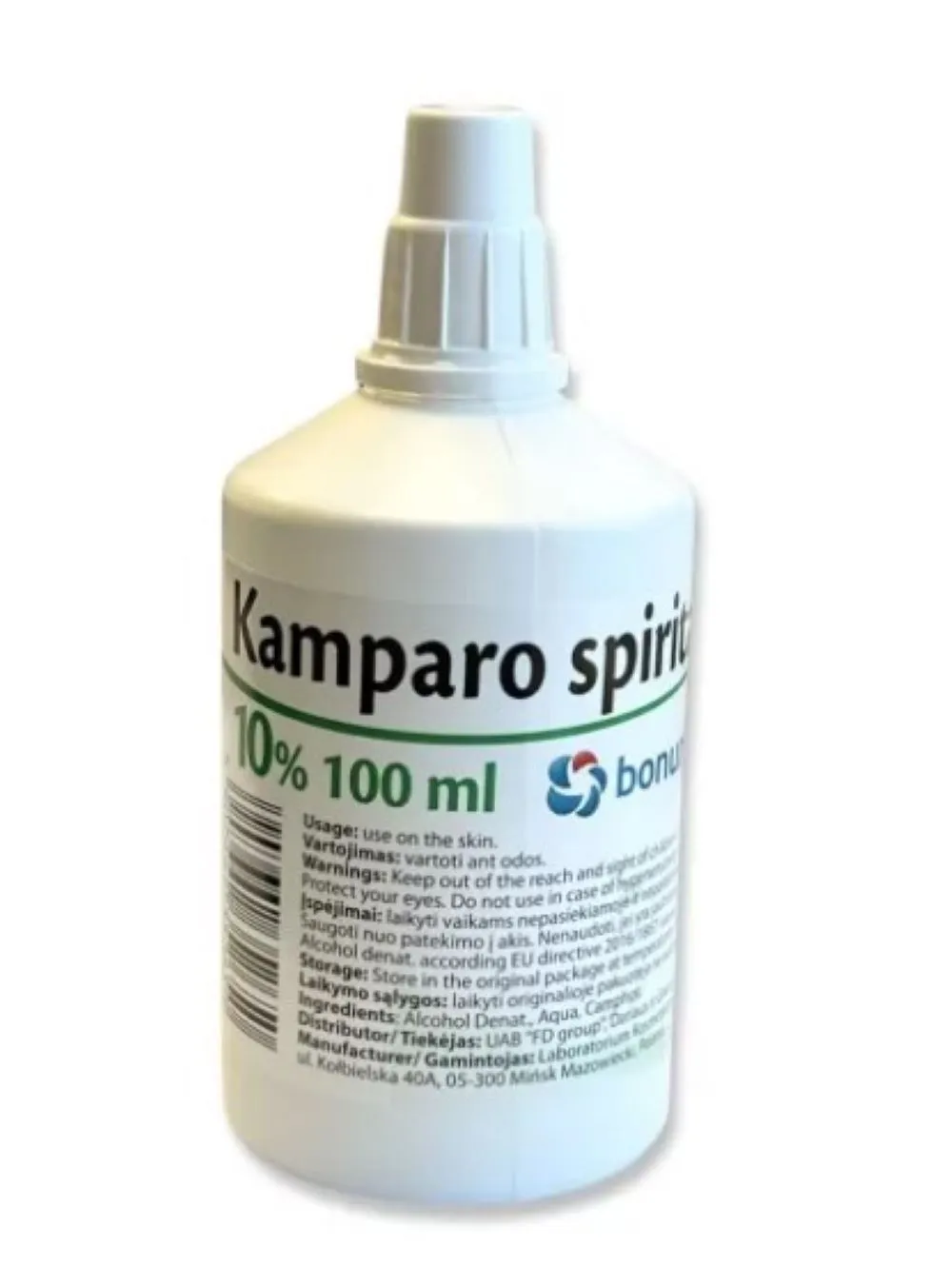 Kamparo spiritas 10% 100ml -  