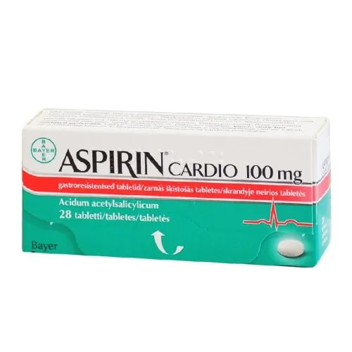 Aspirin Cardio 100mg skrandyje neirios tabletės N28 -  