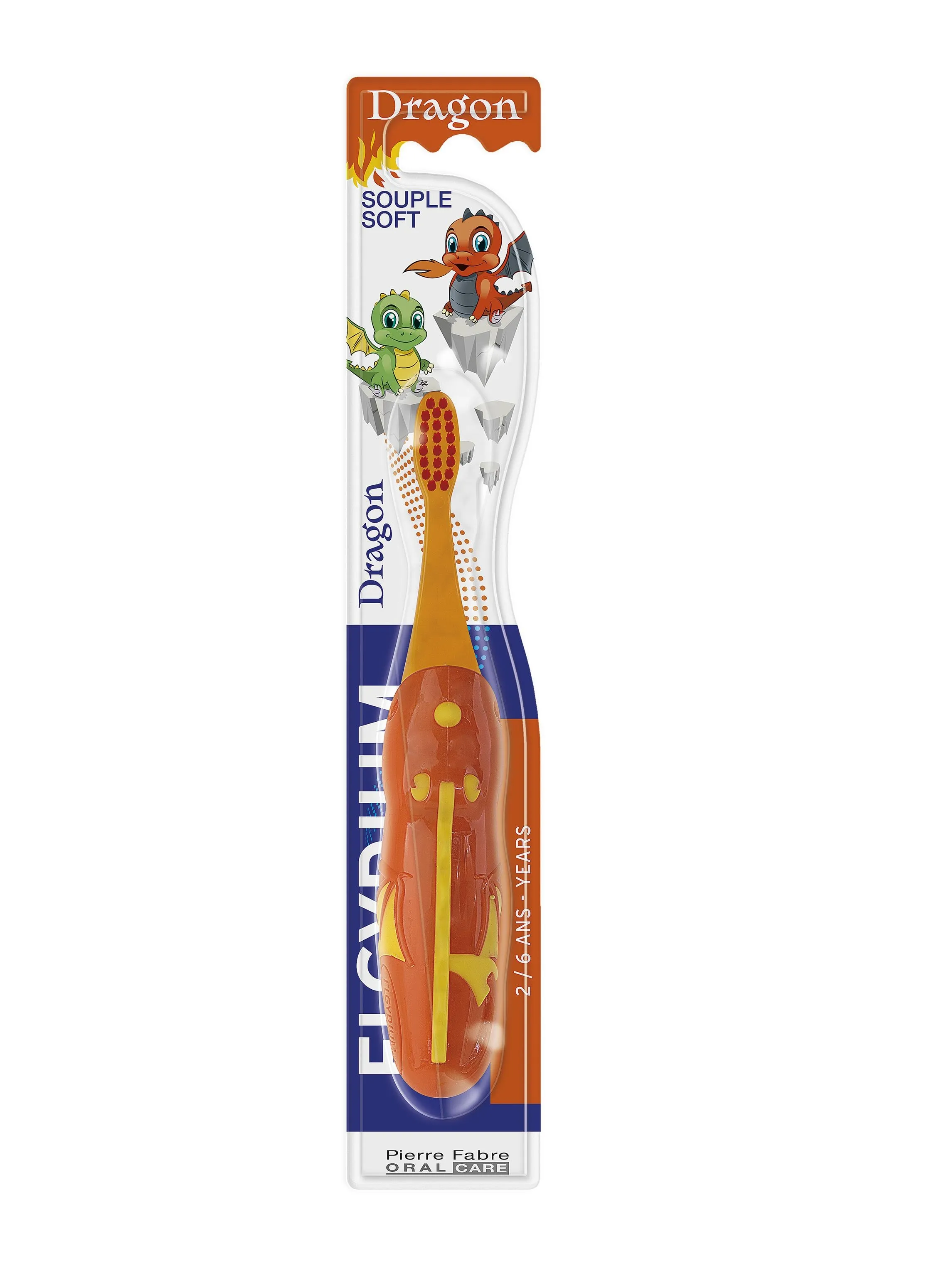 ELGYDIUM KIDS Dragon dantų šepetėlis vaikams, 2–6 m. -  