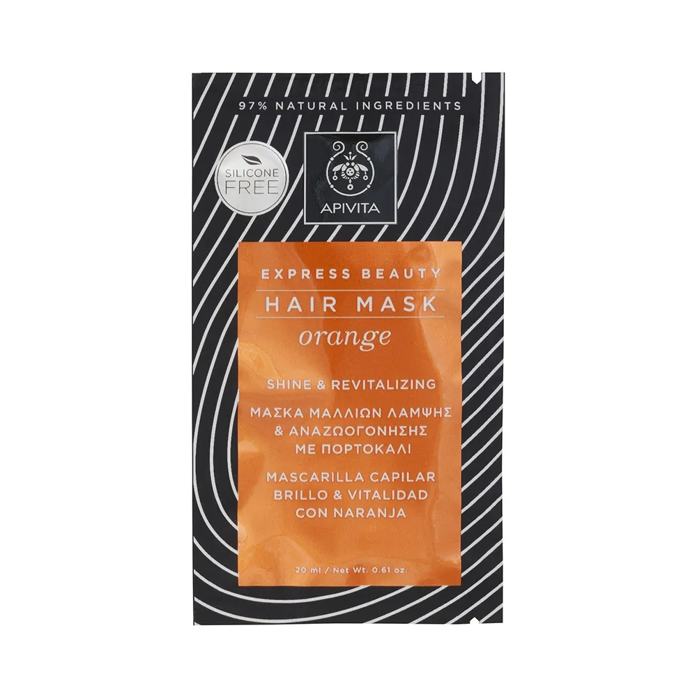 APIVITA gaivinamoji plaukų kaukė su apelsinais EXPRESS BEAUTY, 20ml -  