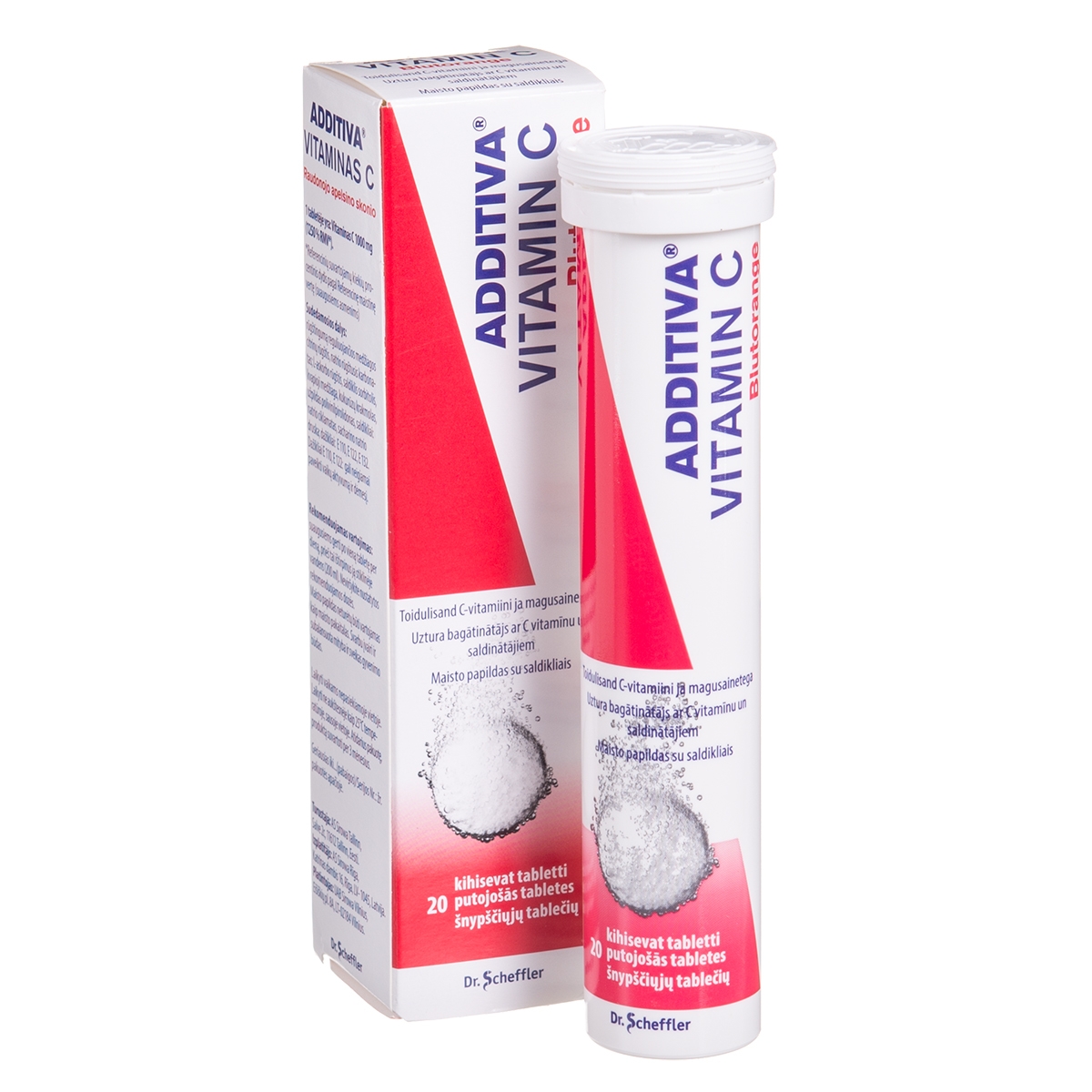 Additiva VitC raudono apelsino sk.šnypšč.tab.N20 -  
