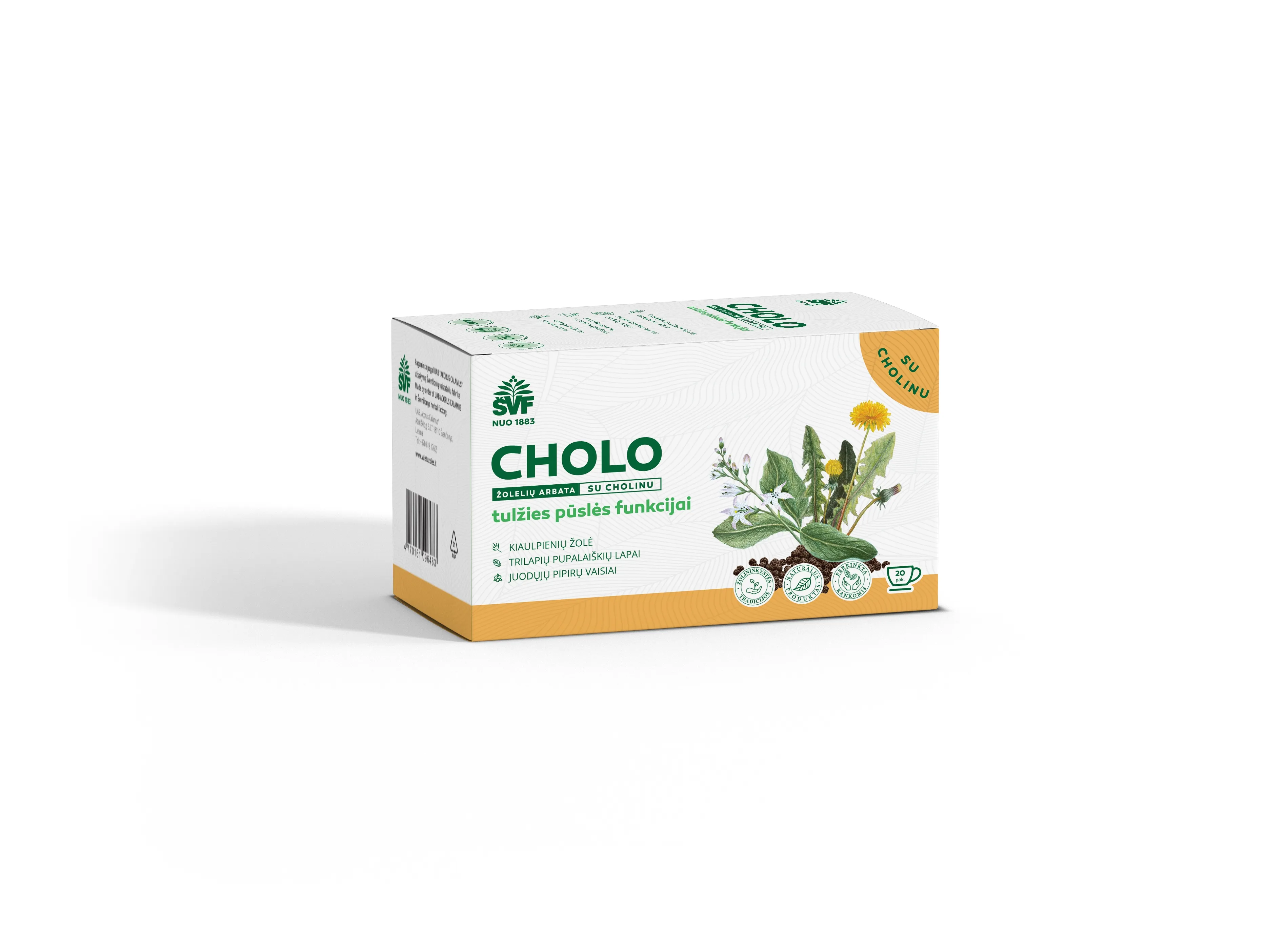 ŠVF žolelių arbata CHOLO, 1.5g x N20 -  