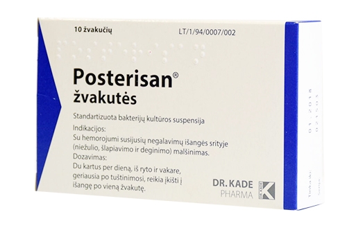 Posterisan žvakutės N10 -  