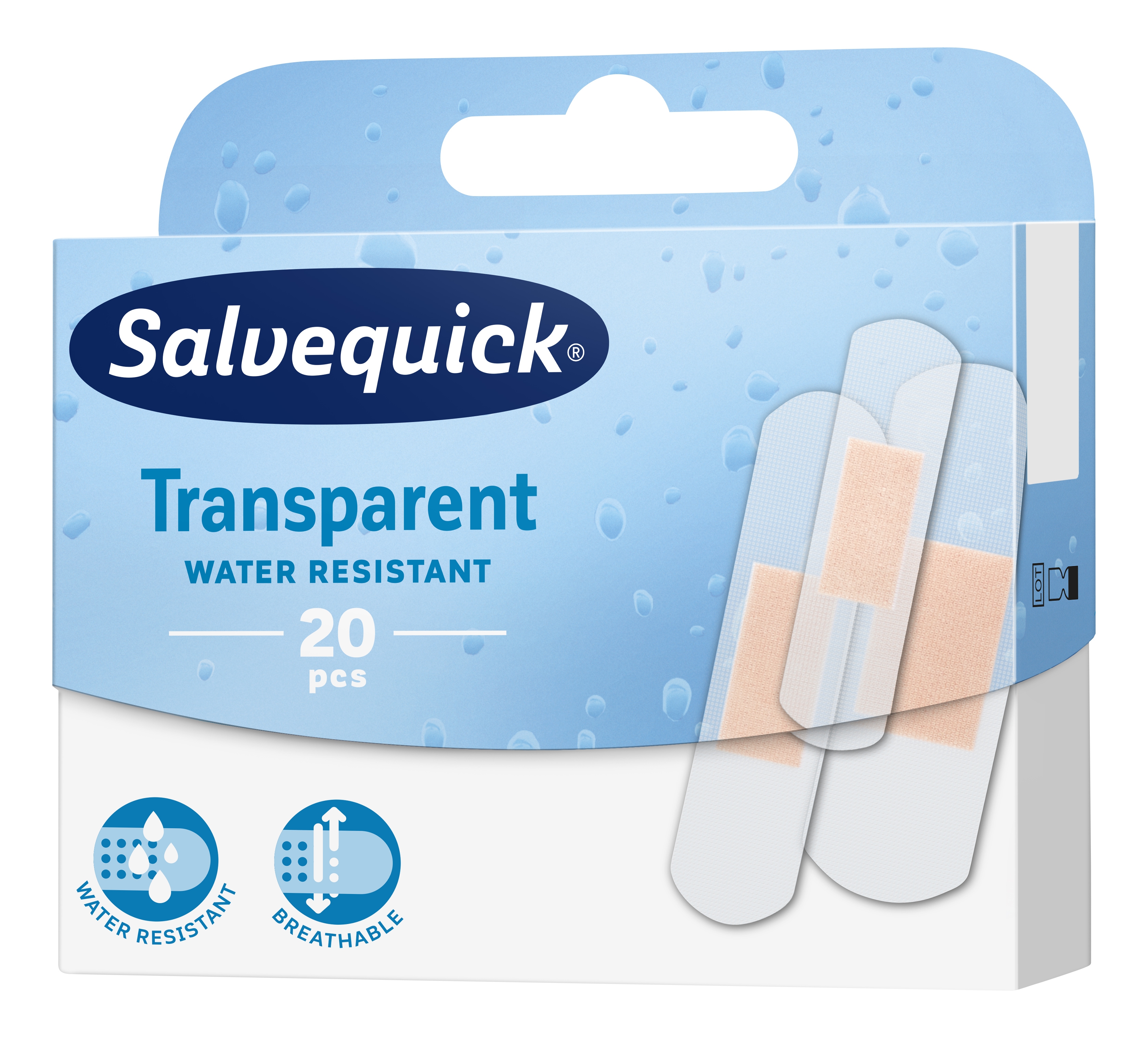 Salvequick „Transparent“ pleistrų rinkinys, N20 -  
