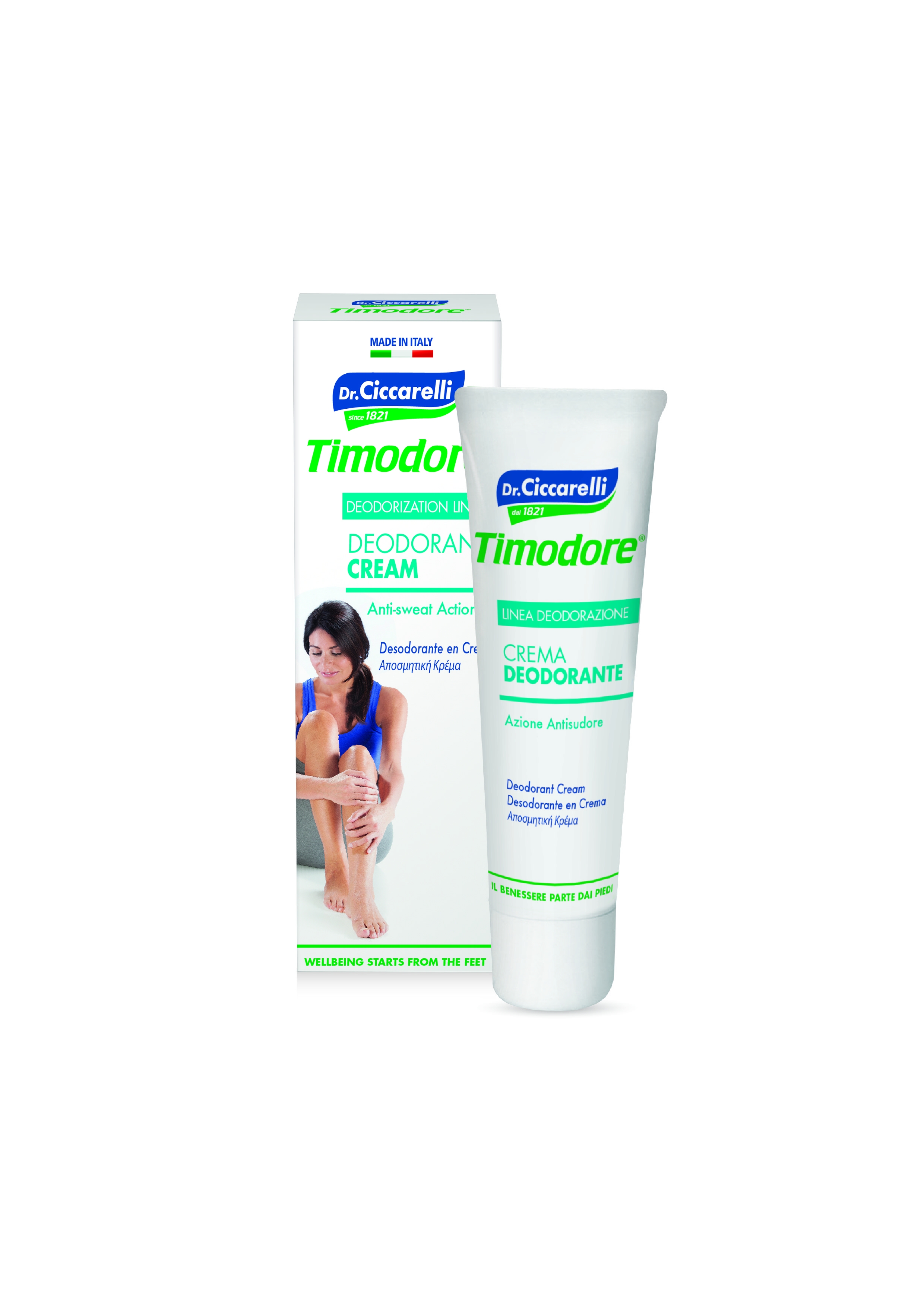 TIMODORE dezodoruojamasis pėdų kremas, 50ml -  