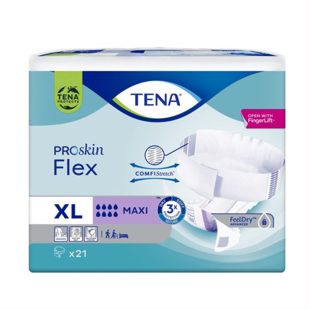 TENA sauskelnės FLEX MAXI, XL dydis, N21 -  