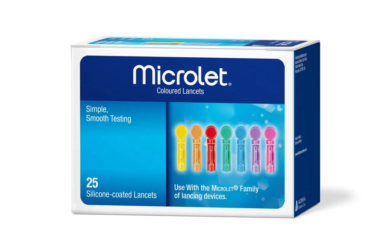Contour adata-lancetas Microlet, 25 vnt. -  