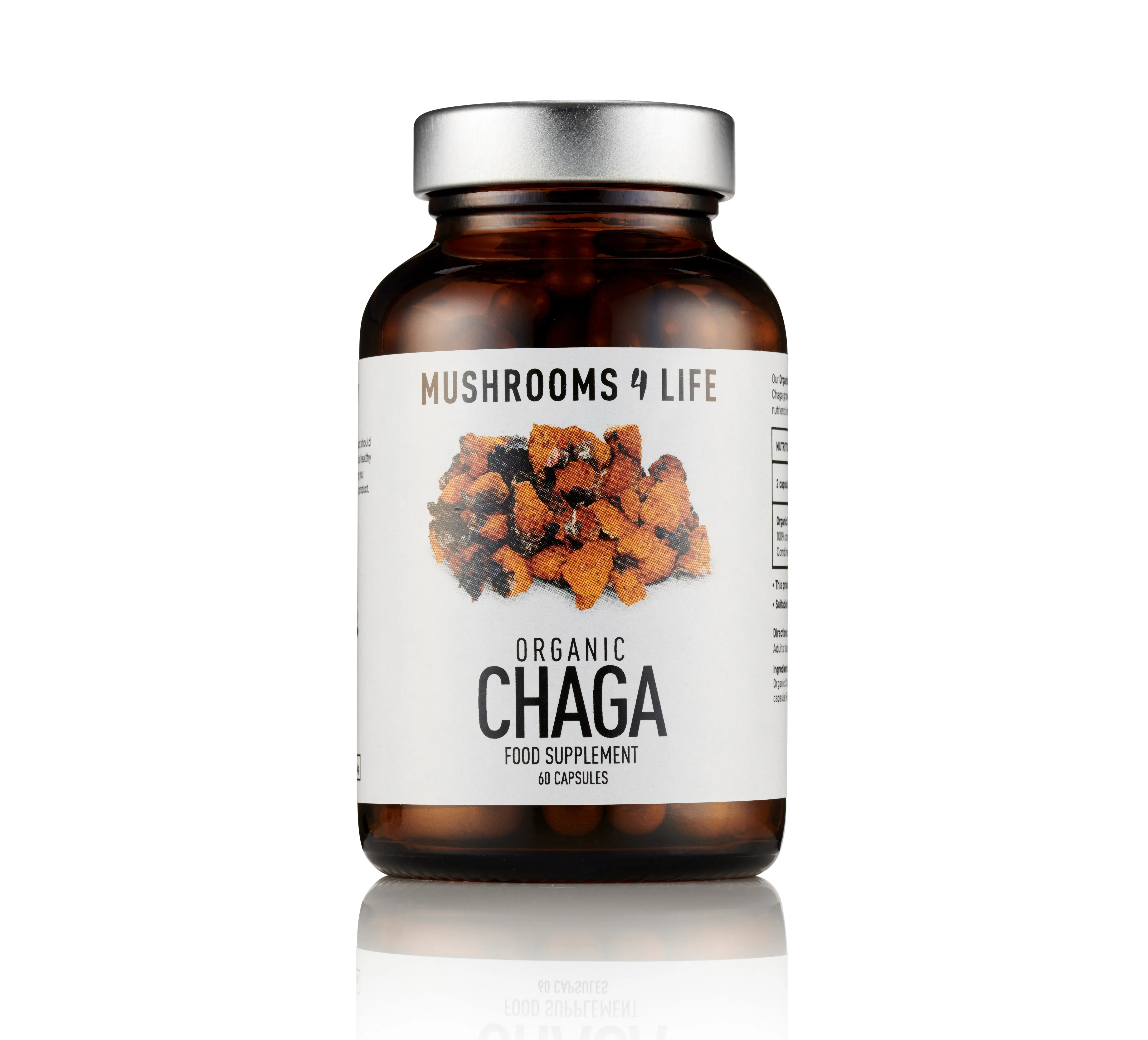 MUSHROOMS4LIFE ORGANIC CHAGA, N60 -  