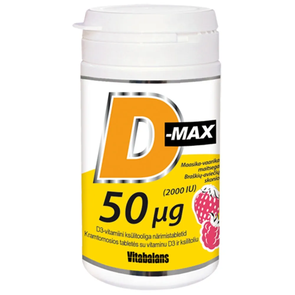 VITABALANS D-MAX 50mcg, 90 tablečių -  