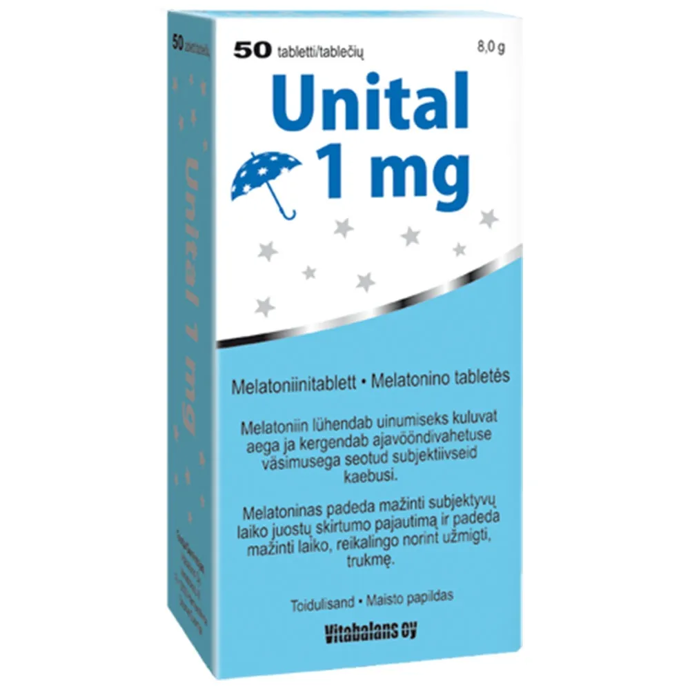 VITABALANS melatoninas UNITAL1mg tabeletės N50 -  