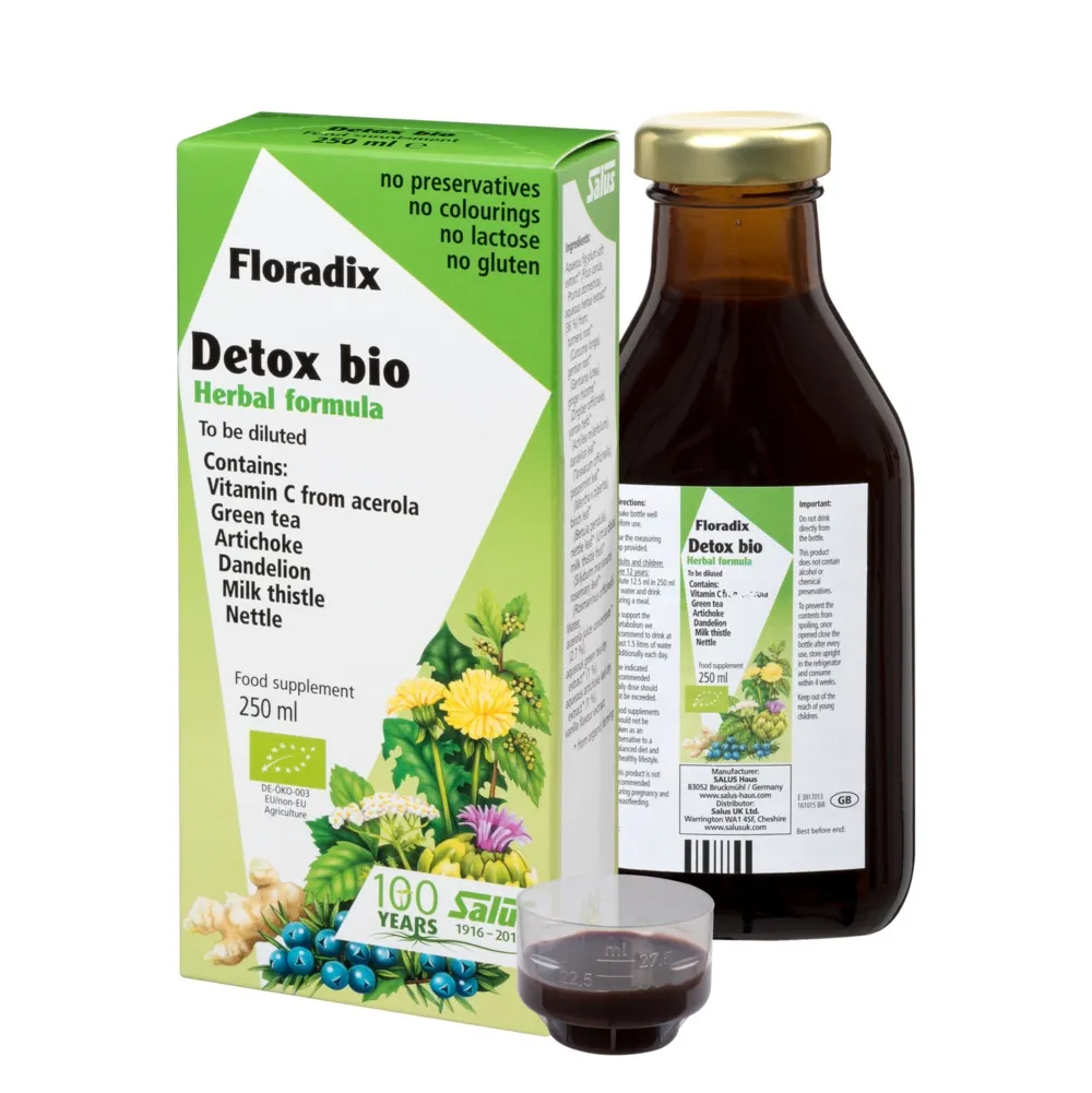 FLORADIX organizmo valymui DETOX BIO, 250ml -  