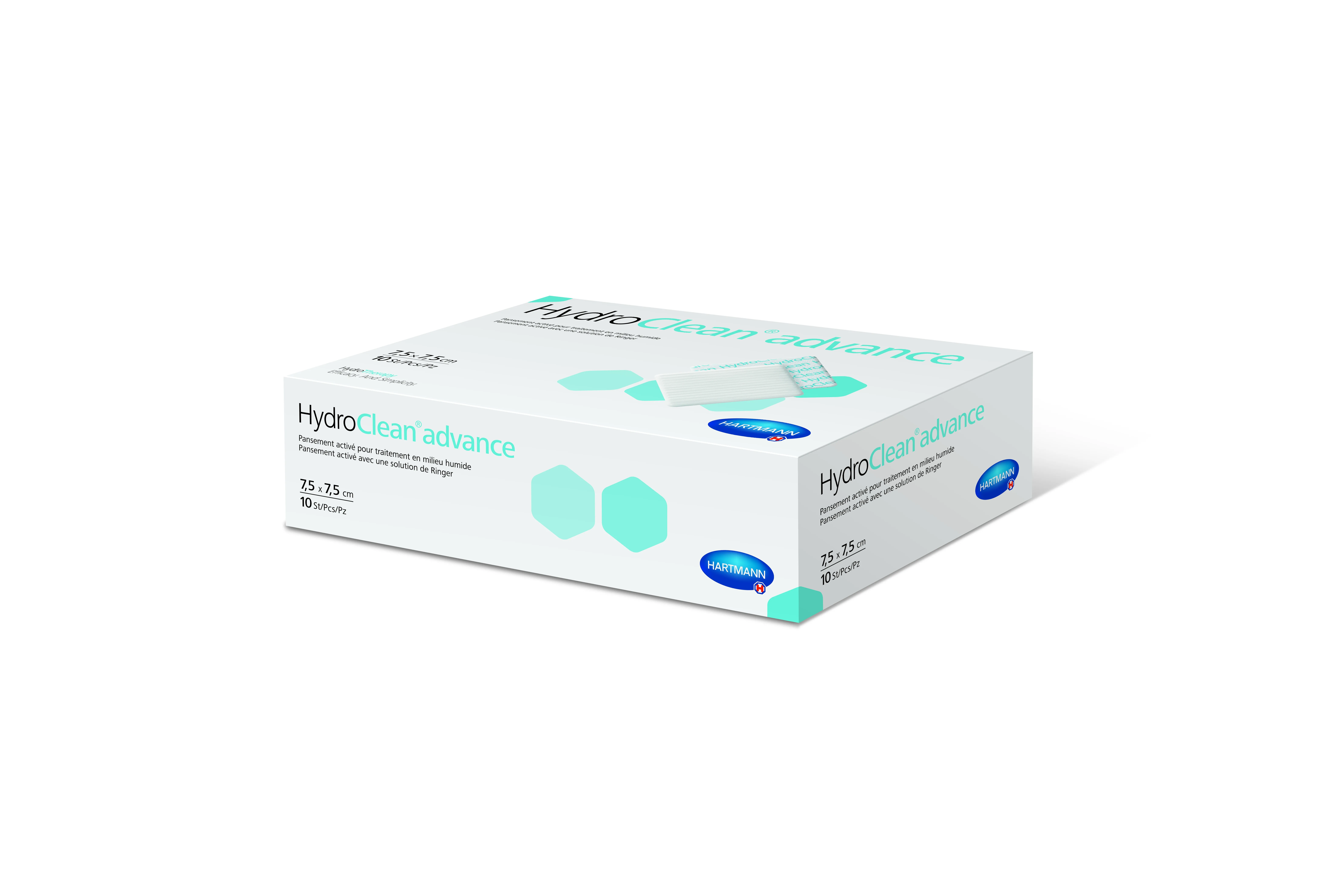 HYDROCLEAN ADVANCE tvarstis su Ringerio tirpalu 7,5x7,5cm, 10 vnt. -  
