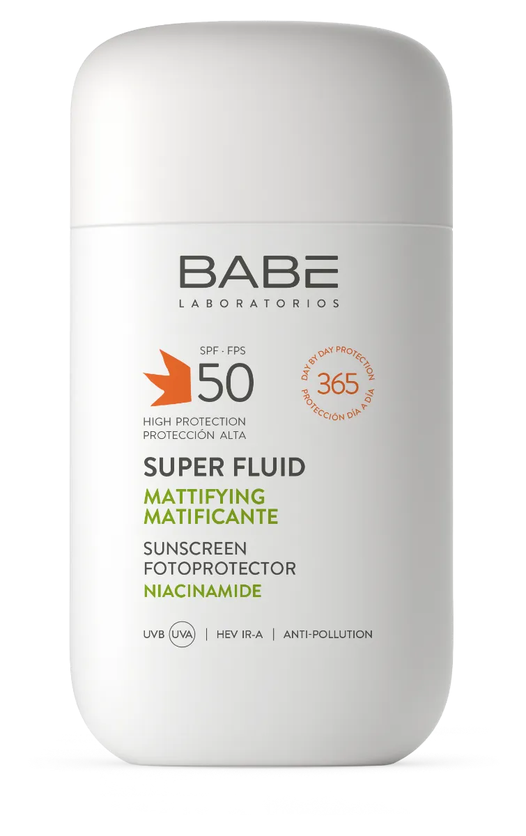 BABÉ matizuojanti apsauginė emulsija SUPER FLUID MATIFYING SPF50, 50ml -  1