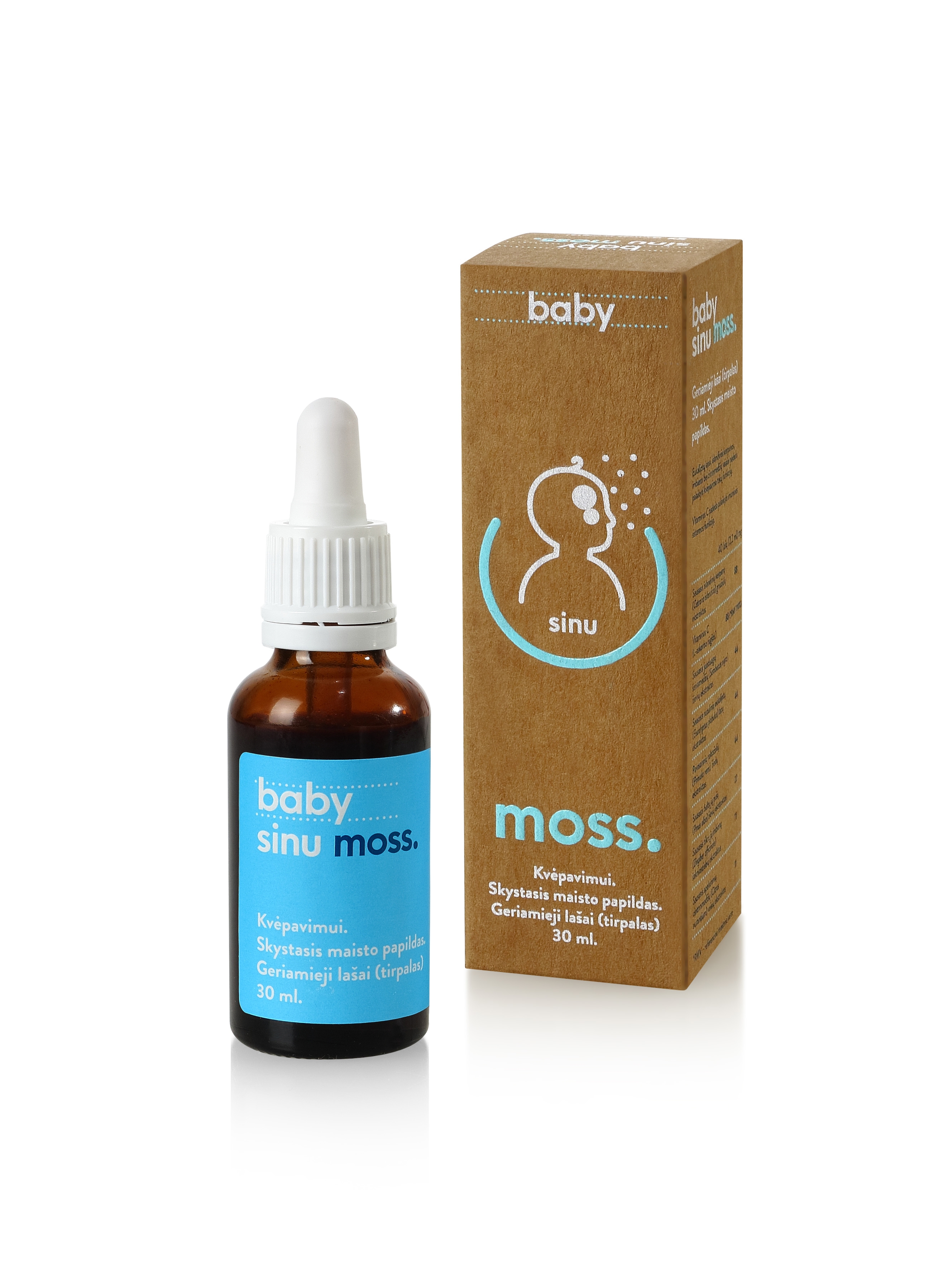 SINUMOSS geriamieji lašai BABY, 30ml -  