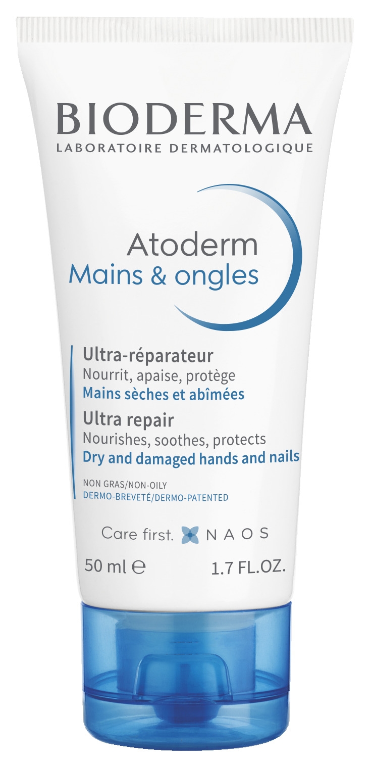 BIODERMA maitinamasis rankų kremas ATODERM MAINS & ONGLES, 50ml -  