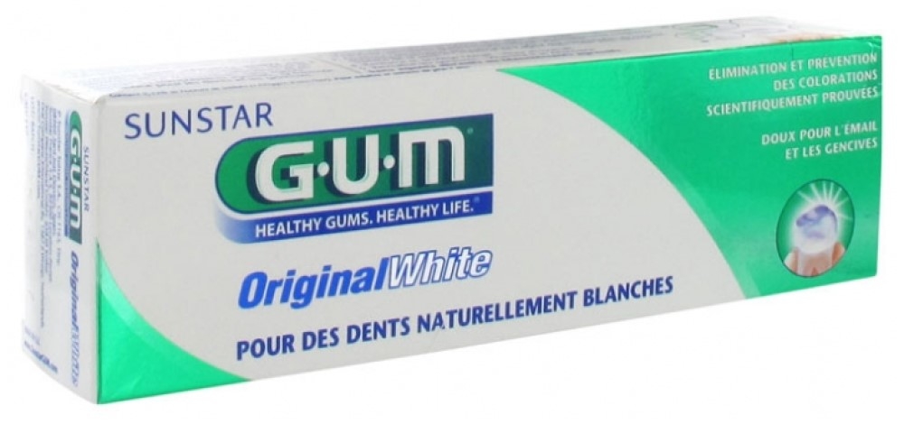 G.U.M. balinanti dantų pasta ORIGINAL WHITE, 75ml -  