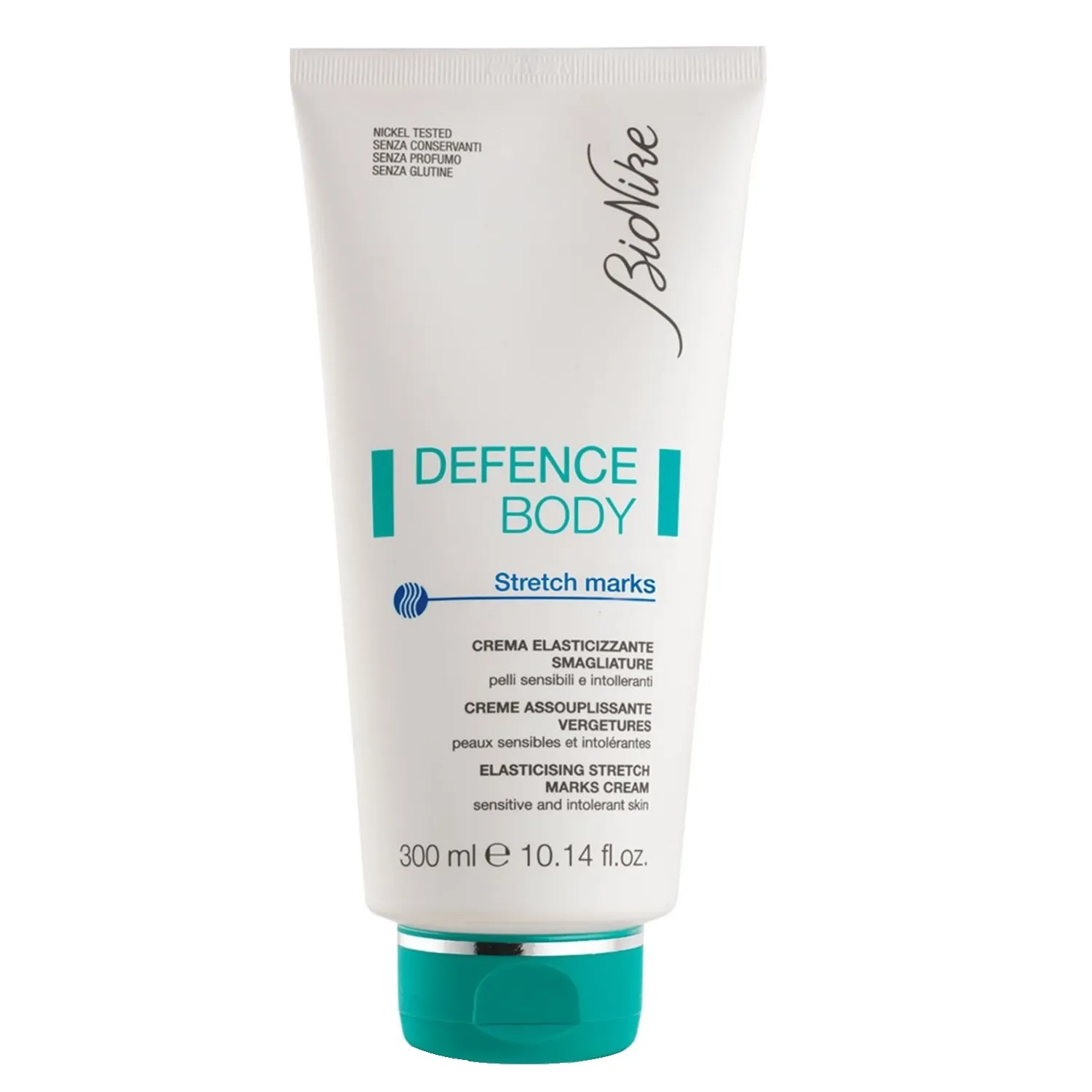 BIONIKE atkuriamasis kremas nuo strijų DEFENCE BODY, 300ml -  