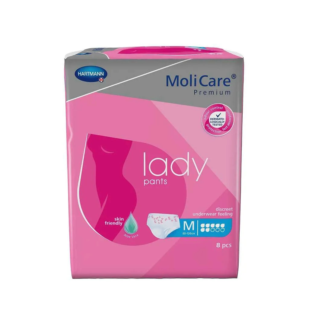 MOLICARE PREMIUM lady pants sauskelnės-kelnaitės M, 7 lašai, 8 vnt. -  