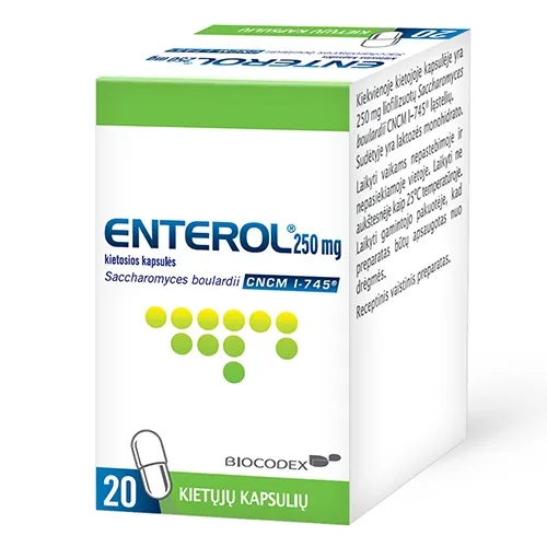 Enterol 250mg caps. N20 -  