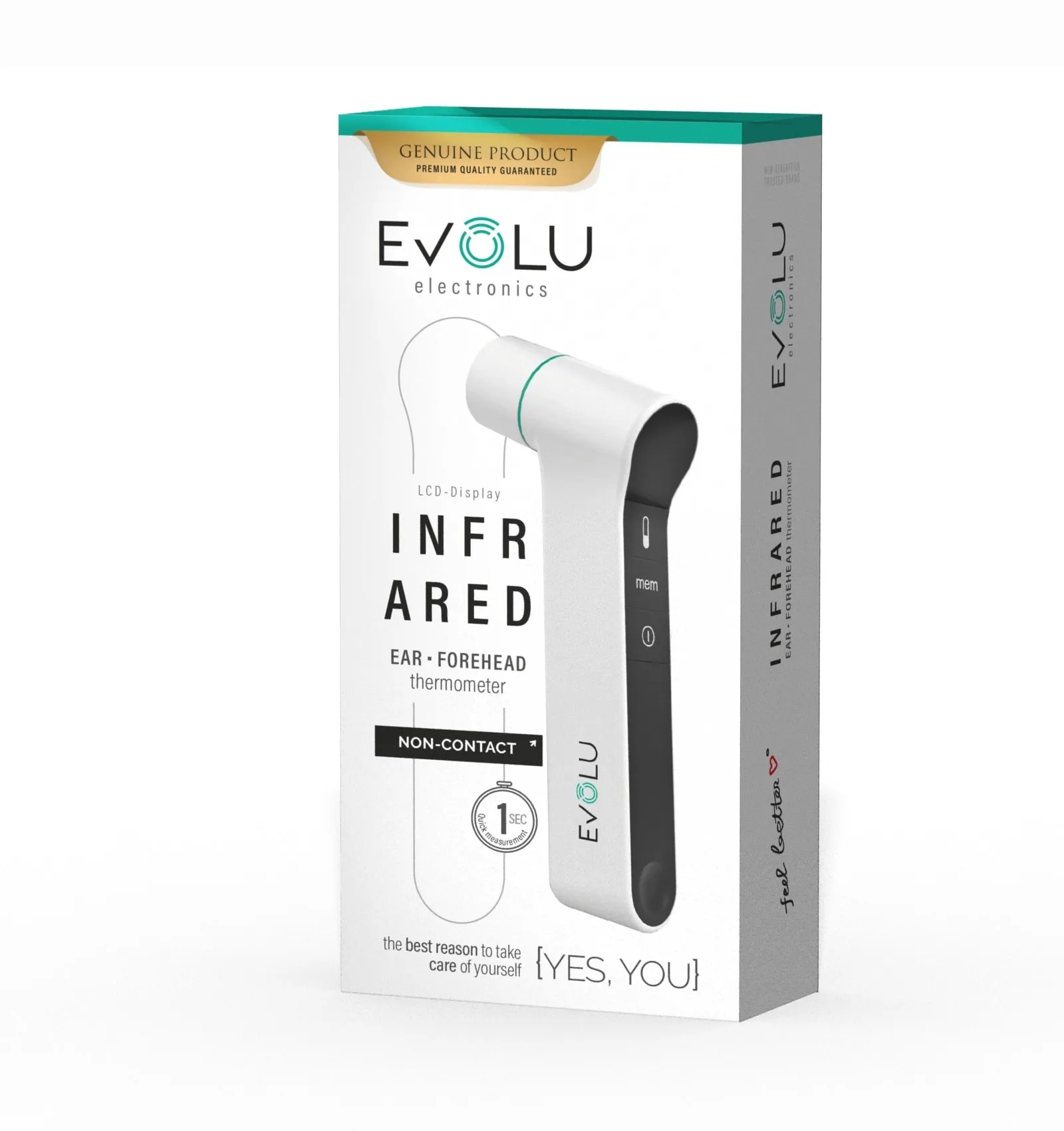 EVOLU infraraudonųjų spindulių bekontaktis termometras, N1 -  