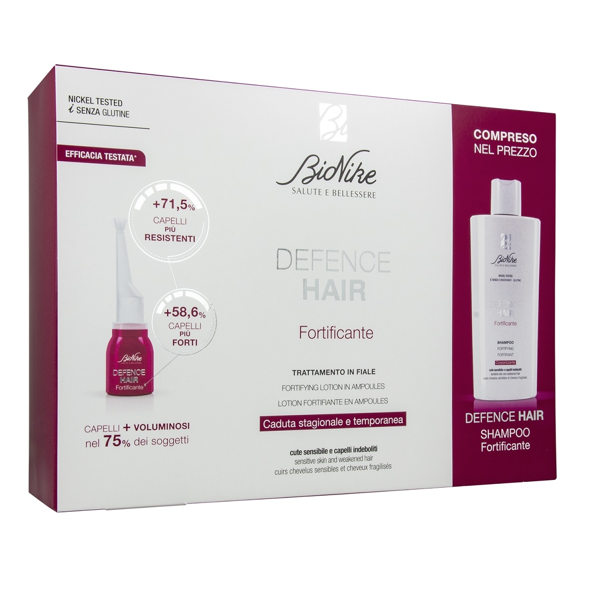 BIONIKE rinkinys silpniems, slenkantiems plaukams DEFENCE HAIR, N2 -  
