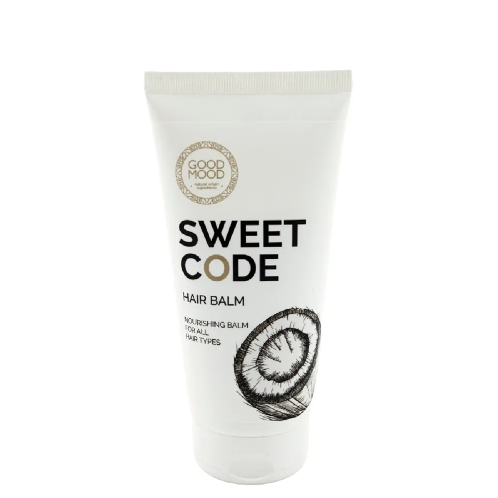 GOOD MOOD kokosų balzamas visų tipų plaukams su SWEET CODE, 400ml -  