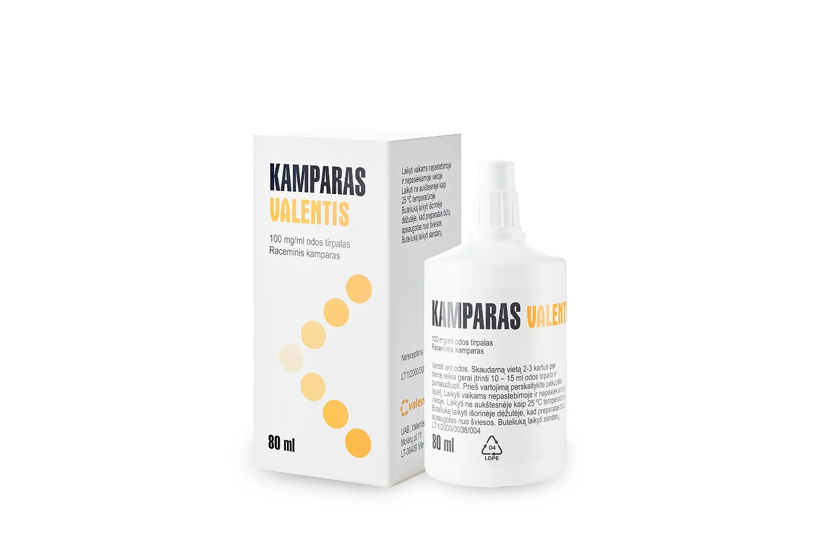 Kamparas Valentis 100mg/ml tirp. 80ml N1 -  
