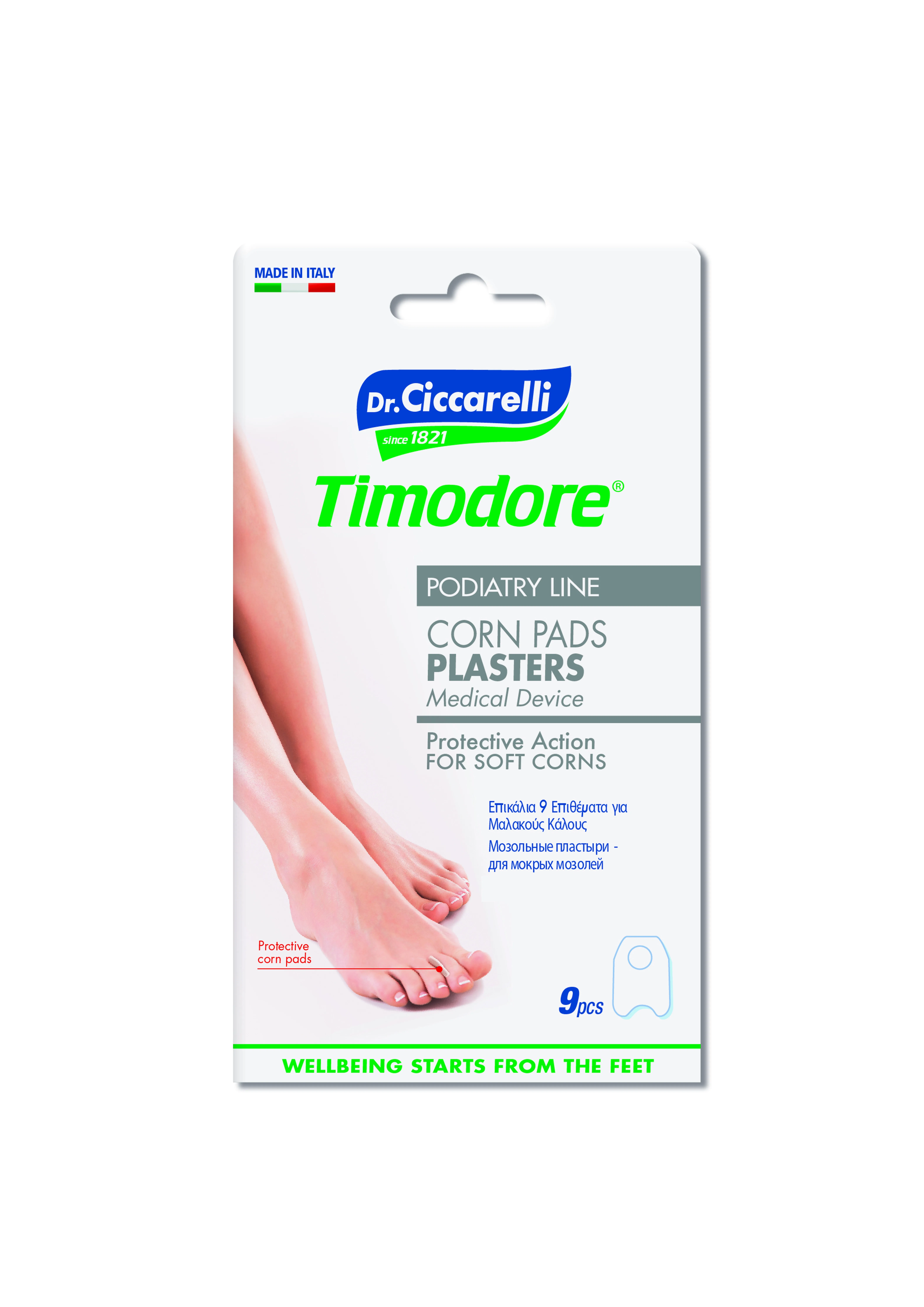 TIMODORE pleistrai, skirti minkštoms nuospaudoms tarp pirštų, N9 -  