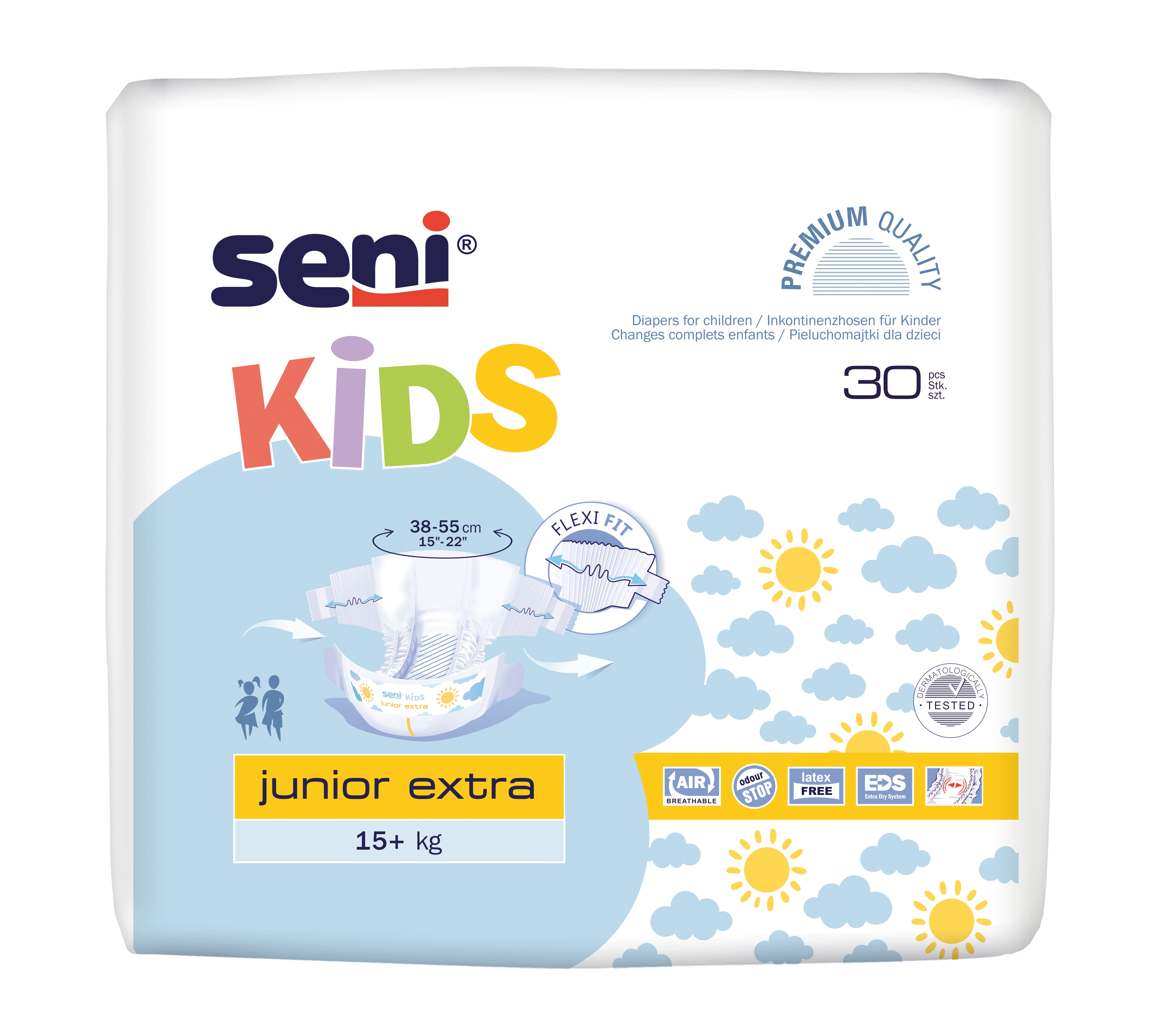 SENI Kids Junior Extra (premium) 15+ kg N30 -  