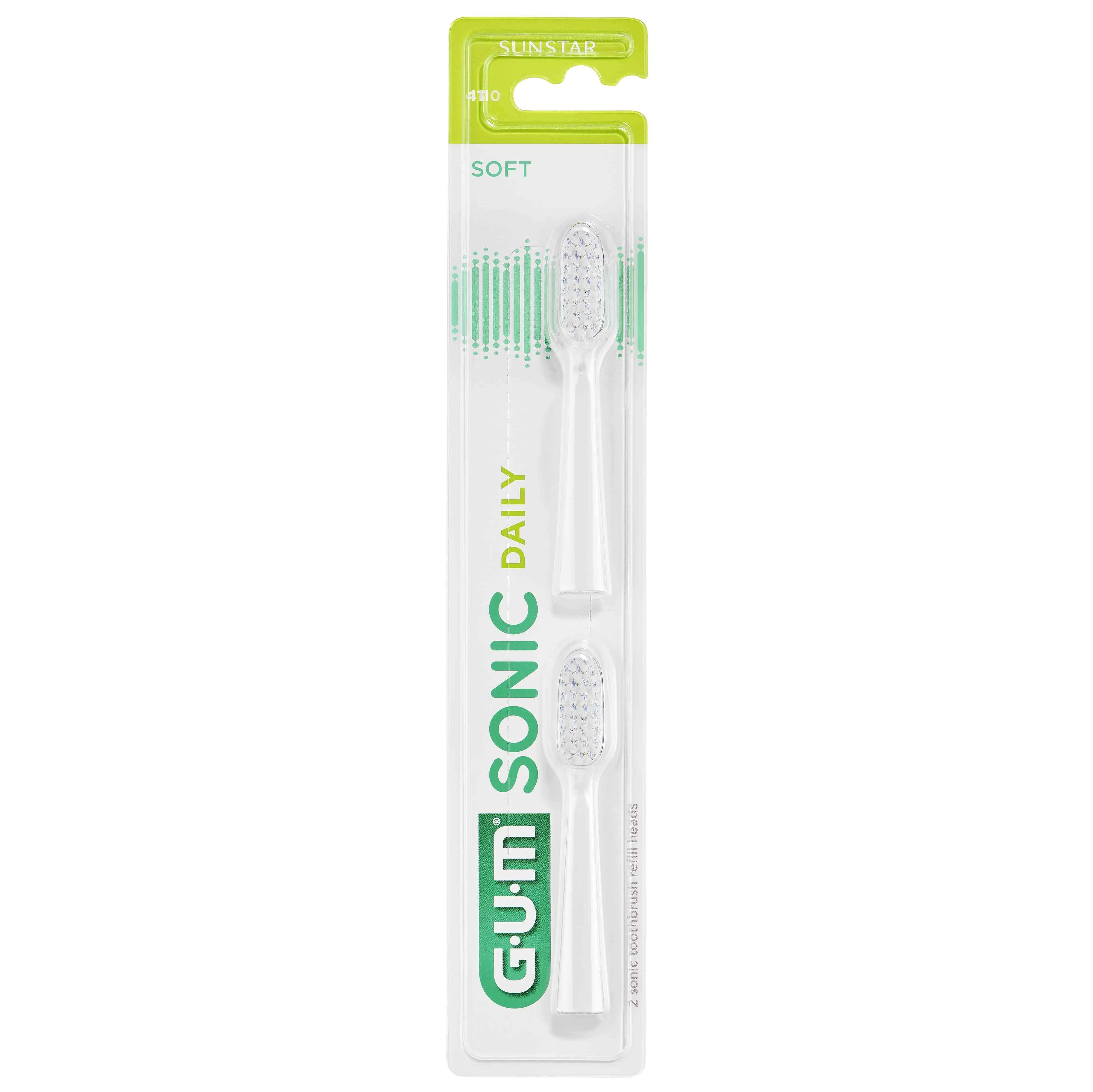 G.U.M. Activital Sonic Daily keič.dantų šepet.galv. N2 balta -  