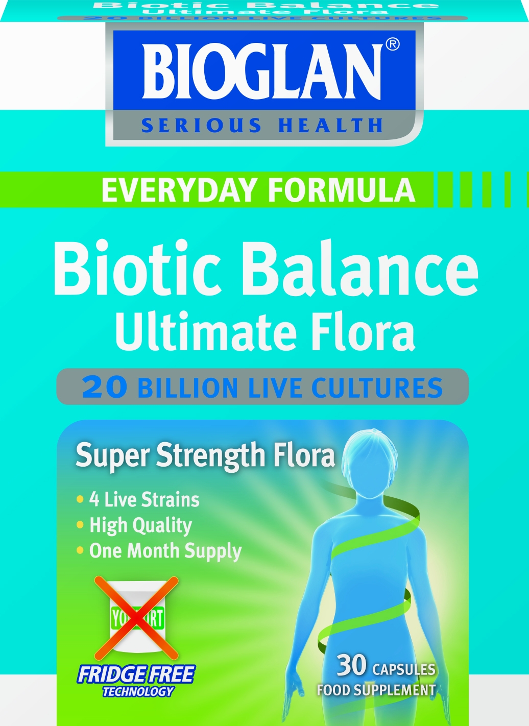 BIOGLAN probiotikai BIOTIC BALANCE ULTIMATE FLORA, N30 -  