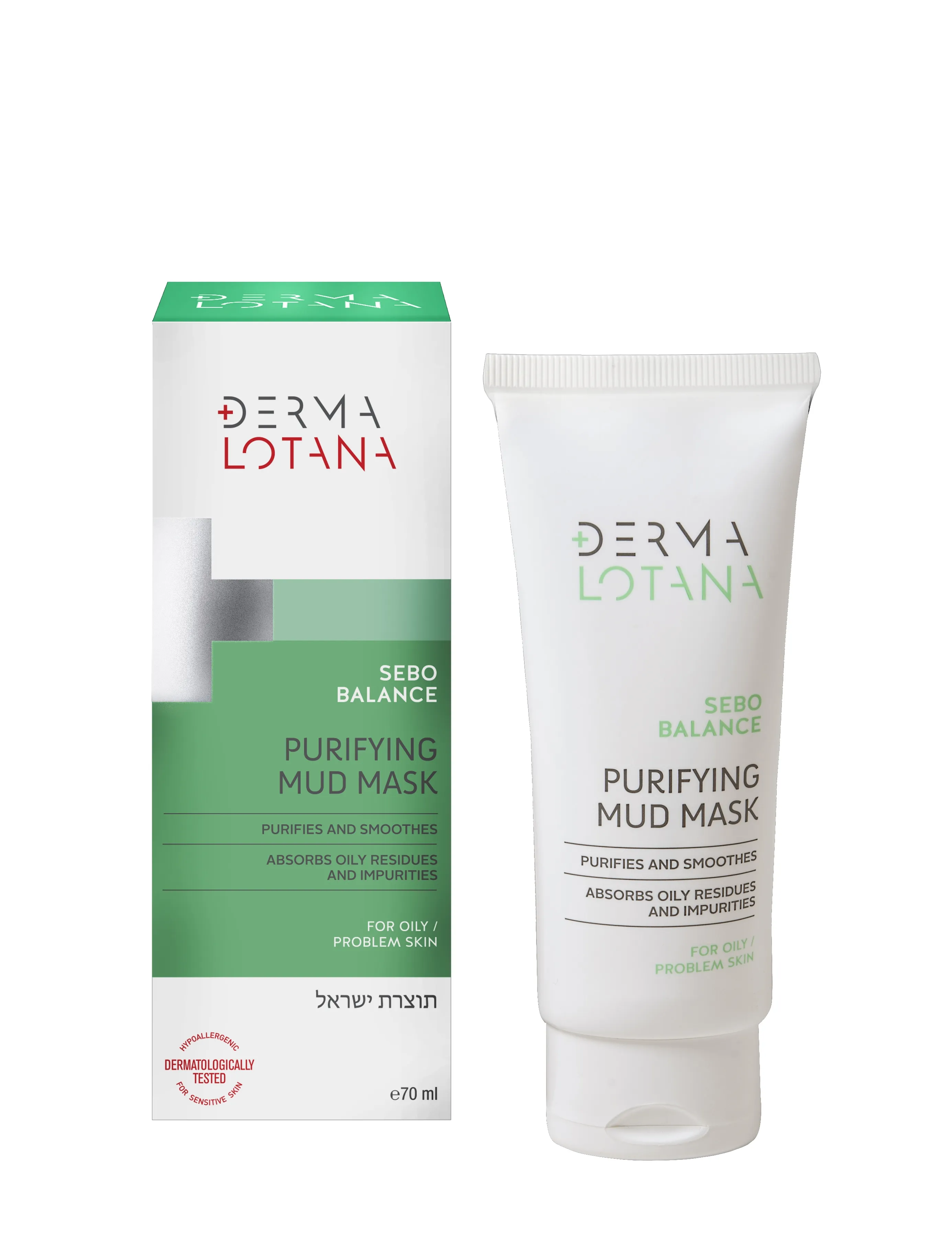 DERMALOTANA valomoji purvo kaukė SEBO BALANCE, 70ml -  