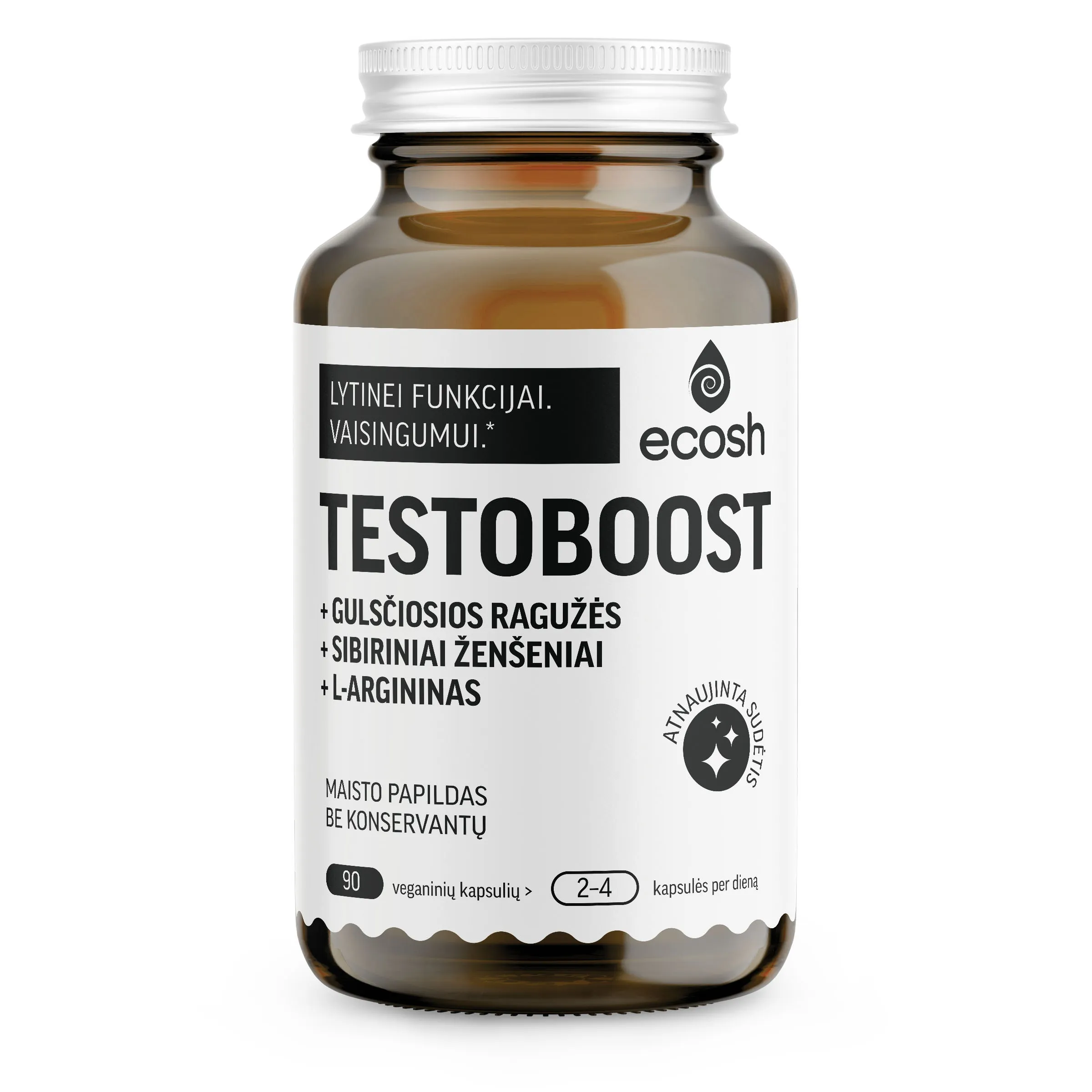 ECOSH Testoboost, 90 kapsulių -  