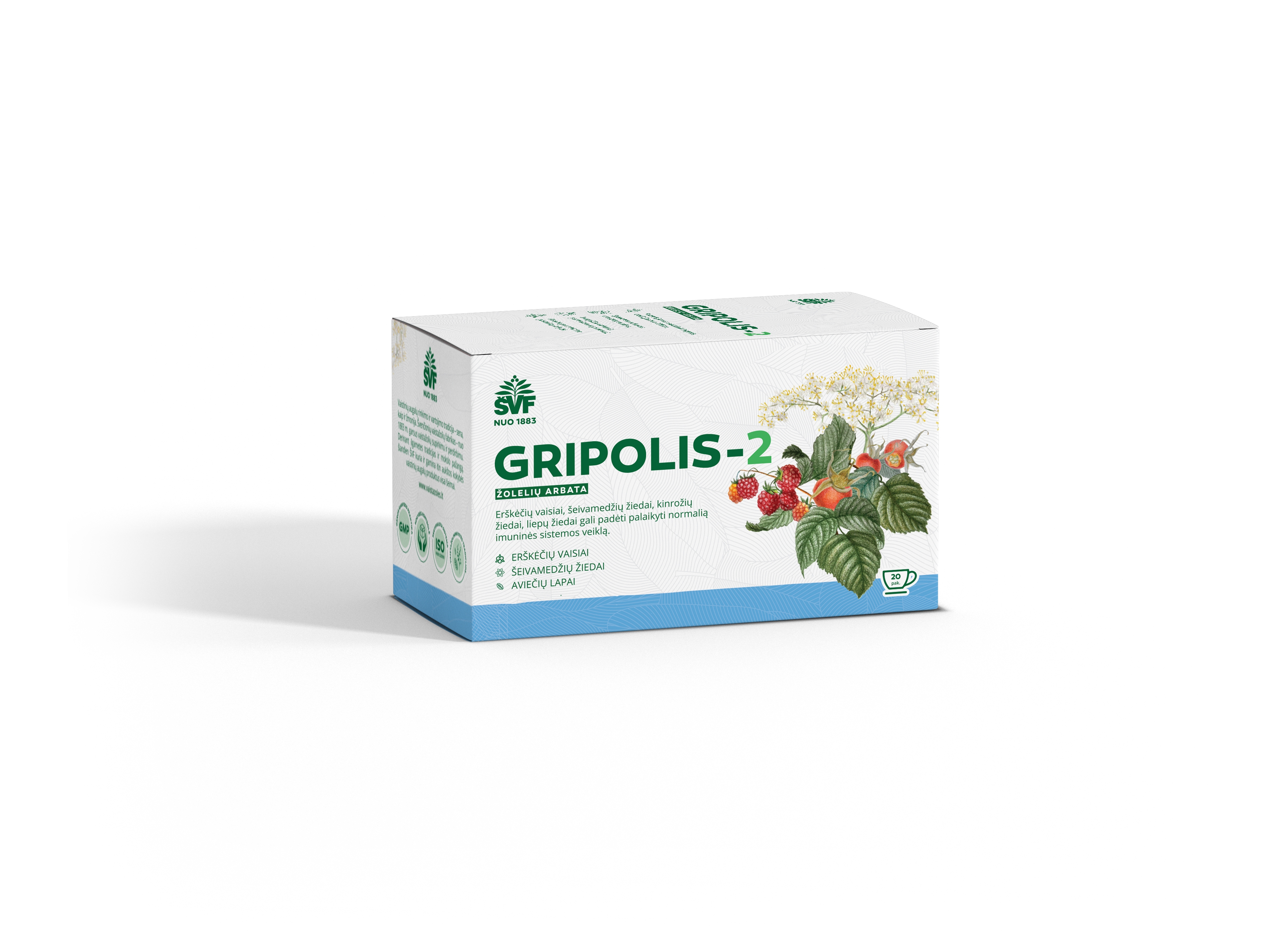 ŠVF žolelių arbata GRIPOLIS-2, 2g x N20 -  