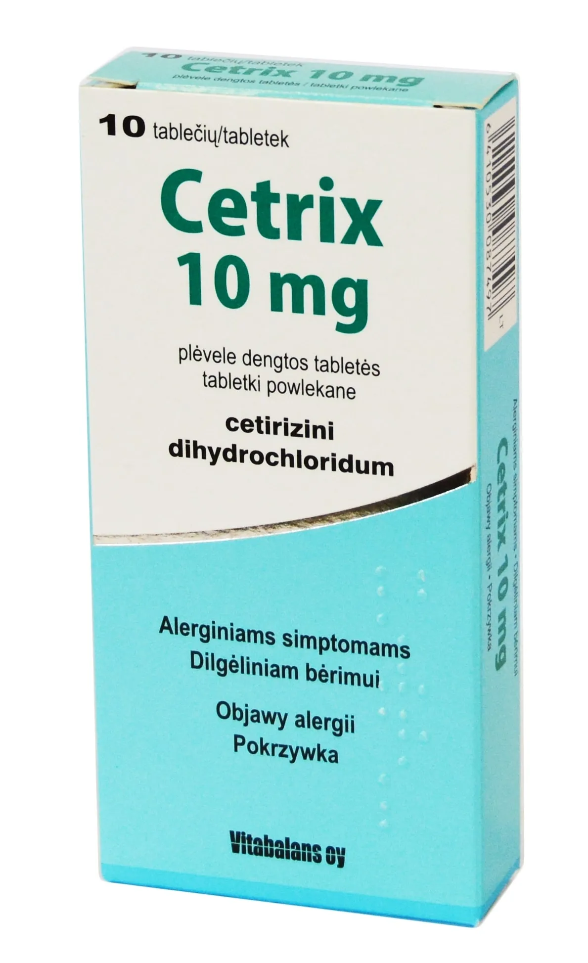 Cetrix 10mg tab.N10 -  